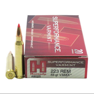 Hornady amm 222 rem 50gr v-max spf