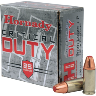 Hornady amm 9mmp+p 135gr flexlock (25)