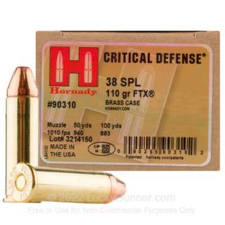 Hornady amm 38 spl 158gr xtp