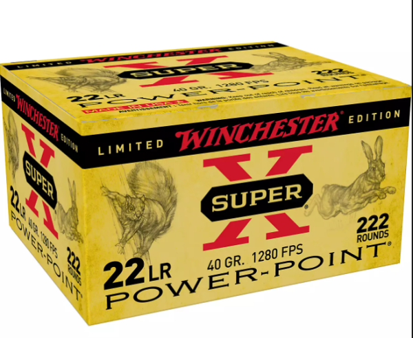 Win amm 22 lr 40gr super-x power point (222)