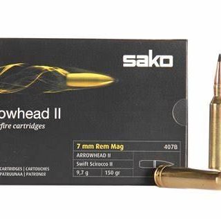 Sako amm 7mm rem mag 150gr arrowhead ii (10)
