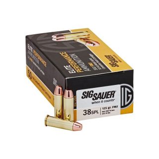 Sig sauer ammo 38spl 125gr elite v-crown jhp (20)
