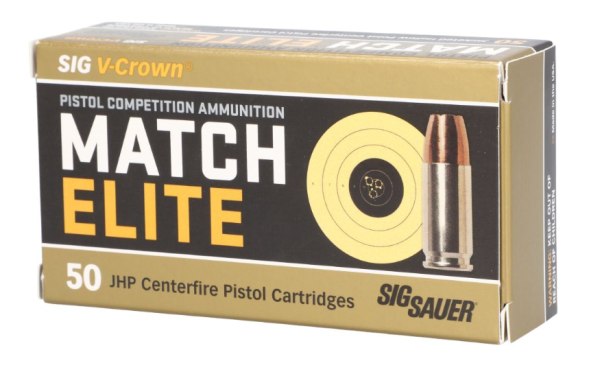 Sig sauer ammo 9mm 115gr elite v-crown