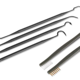 Ram gun cleaning brush and hook set